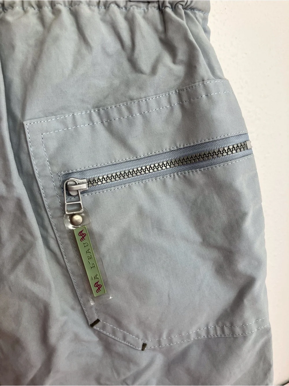 NWT Jacadi Ministre II swim trunks boys light blue mesh lined size 2Y